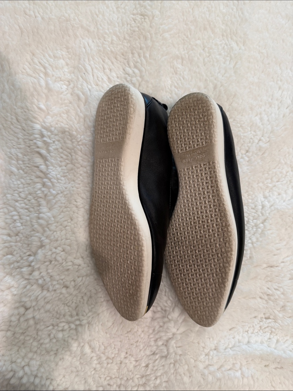 Cole Haan Black Leather Pointed Slip-On Loafers - Picture 2 of 4